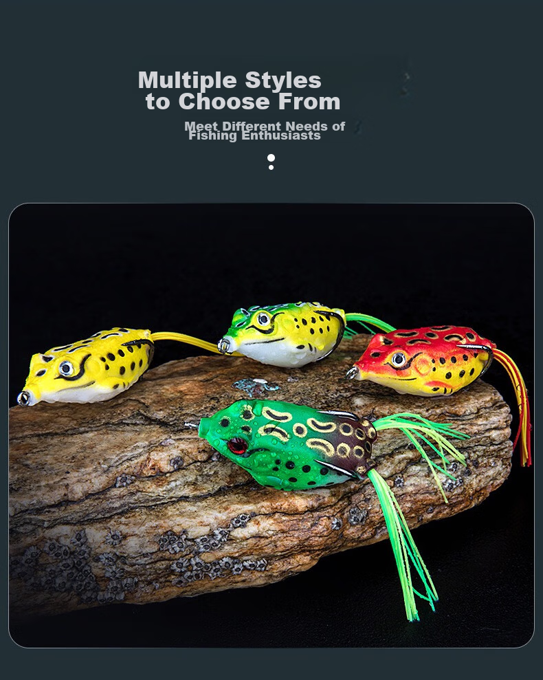 Feimiao Leiwala Lure Bait Set of Three (Large, Medium, And Small) Long-Casting Bionic Frog Lure for Targeting Black Fish, Specialized Artificial Bait 1