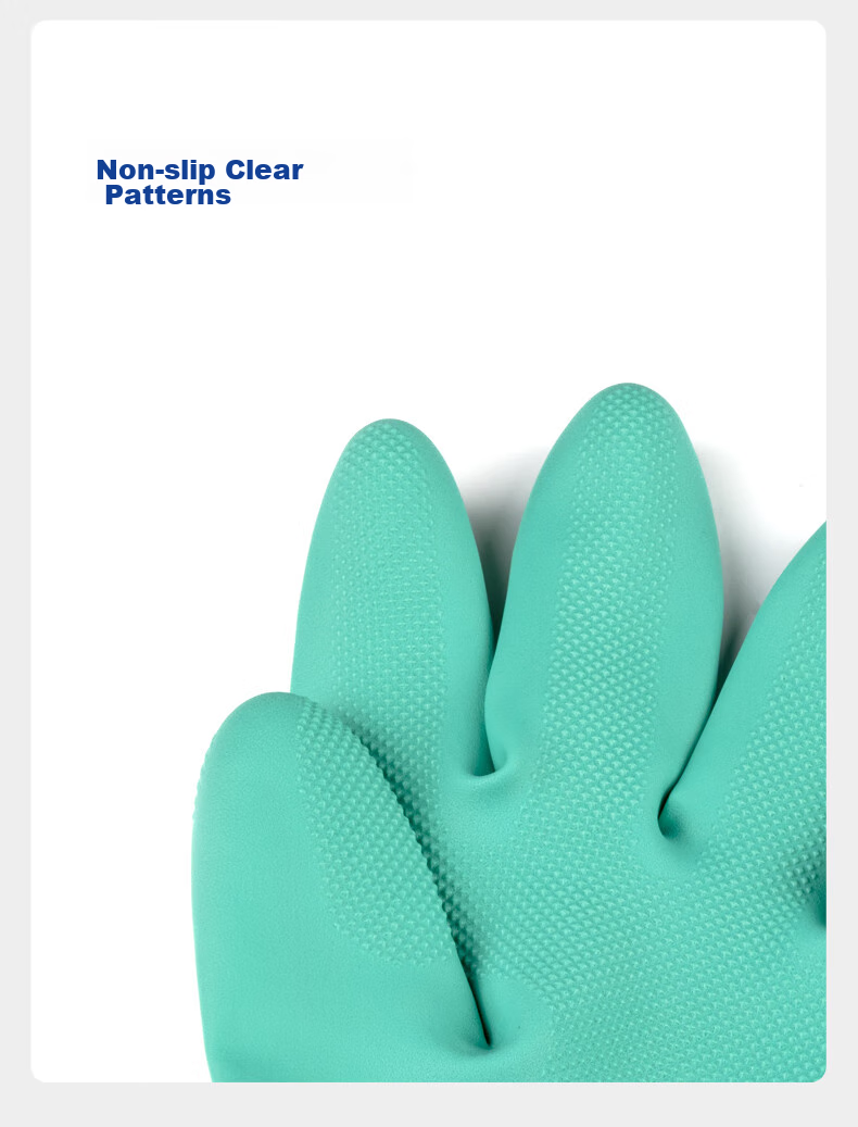 Henghui Nitrile Acid And Alkali Resistant Gloves, Thickened And Extended Waterproof And Oil-Resistant, Laboratory Chemical Protective Anti-Corrosion for Men And Wome 7