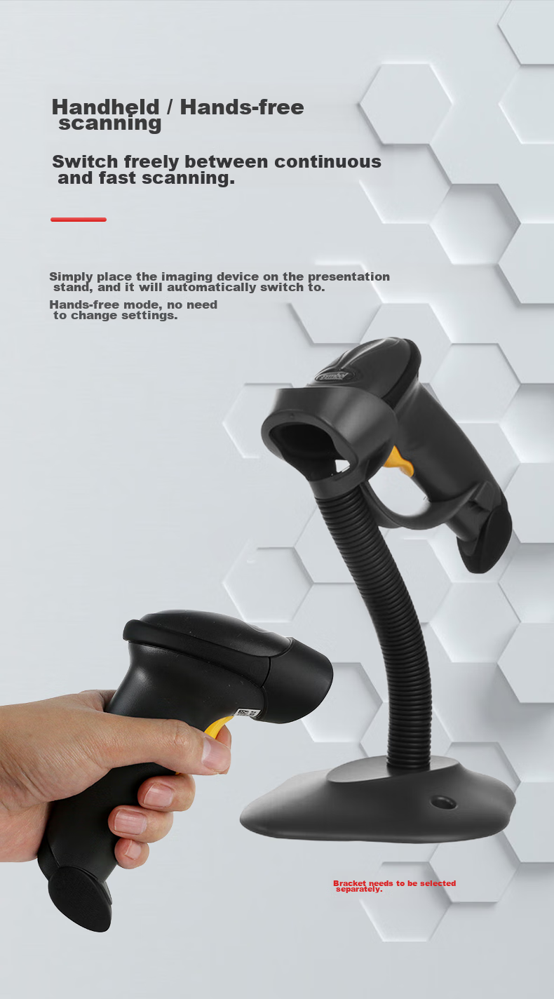 ZEBRA LS2208 1D Laser Barcode Scanner Gun, Scanner, Express Warehouse Inventory Barcode Gun, LS2208-SR Single Gu 3