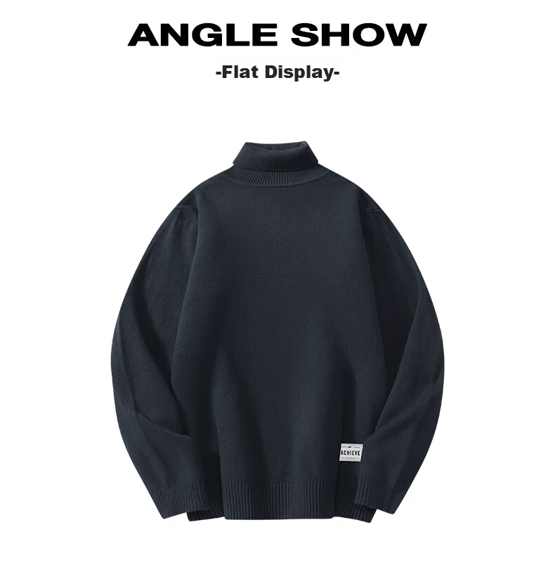 Warrior Men's Winter Turtleneck Warm Knit Sweater Loose Pullover Casual Sports Base Layer 20