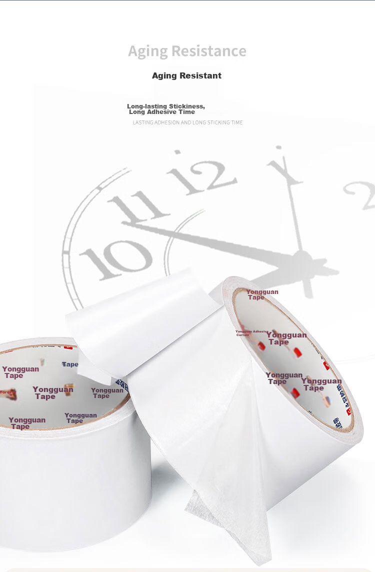 Yongguan Double-Sided Tape for Students, High Adhesive Craft Paper Double-Sided Tape Stationery, Easy to Tear And Stick, Poster Tape 25mm*10m*7 Rolls/bucket, Office Couplets Special Use, Spring Festival Couplets Adhesive Tape 7