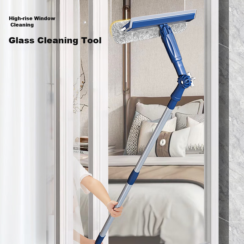 Sulida Glass Cleaning Tool for High-Rise Windows, Professional Window Cleaner, Outdoor Window Cleaning Equipment, Glass Scraper for Exterior Windows