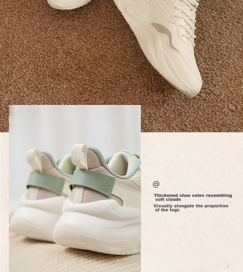 361° Women's Sports Shoes Yunshu 3, Spring And Summer Vintage Thick-Soled Casual Versatile Commuter Dad Shoes, Women's Style 682316706-8 69