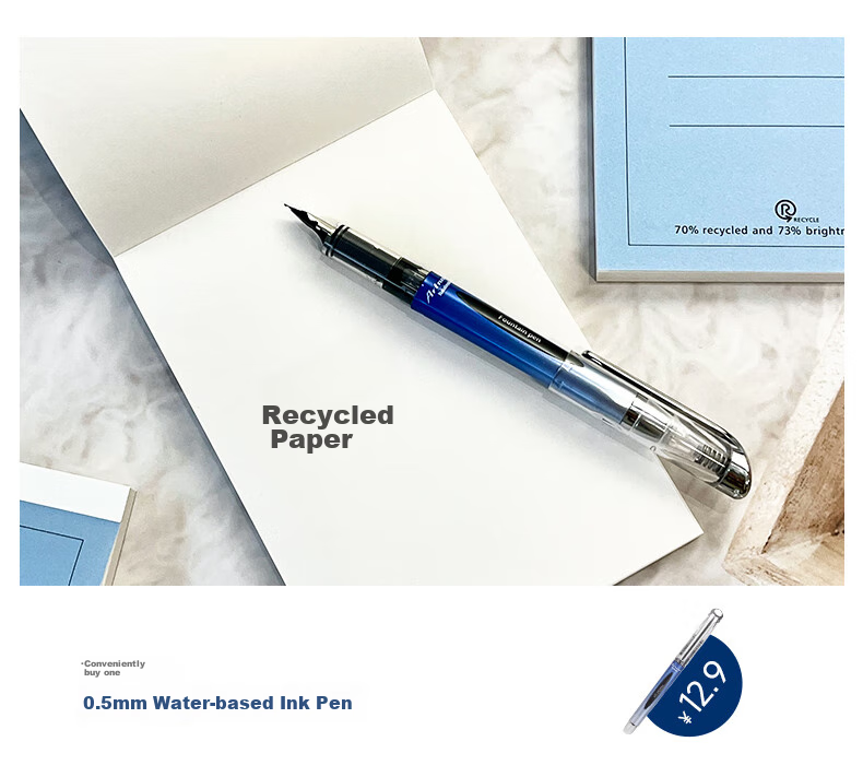 Nakabayashi A6/100-Page Recycled Paper Tear-Off Notepad, Draft Notebook, A6 Memo Pad/100 Sheets 5