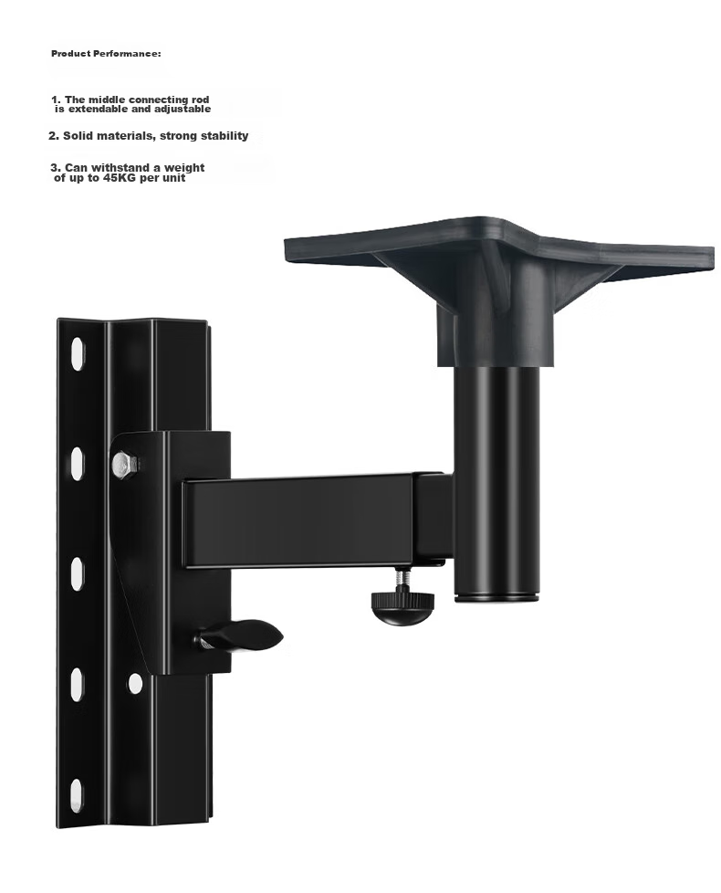 SAST Speaker Stand Desktop Surround Speaker Stand Floor Stand Professional Bookshelf Speaker Foot Stand Wooden HIFI Speaker Rack 60CM Pair 2