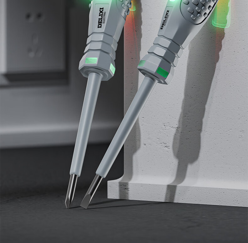 DELIXI Electric Pen for Electricians, Smart Wire Tester, Leakage Detector, Voltage Tester Pen, High-Strength Screwdriver, Electric Pe 2