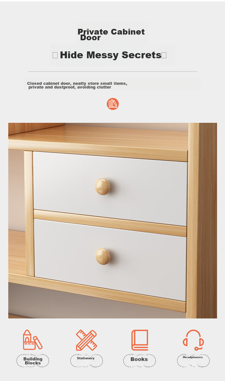 Quanpinwu Desktop Bookshelf, Storage Rack, Office File Organizer, Simple Study Desk Book Holder 2