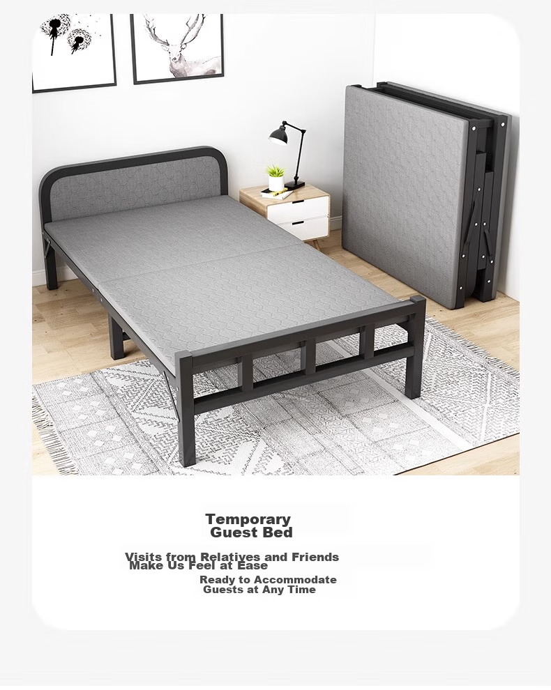 Quanpinwu (No Installation Required) Folding Bed, Single Bed, Nap Bed, Camping Bed, Hospital And Home Use Accompanying Care Hard Board Iron Bed 10