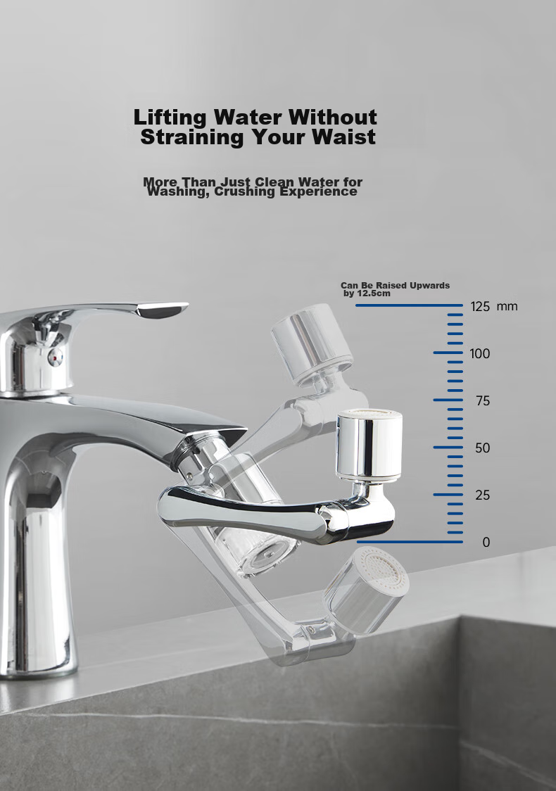 SUPOR Faucet Aerator, 1080 Filter Extender, Kitchen Sink Universal Rotating Splash-Proof Device, Mechanical Arm S 9