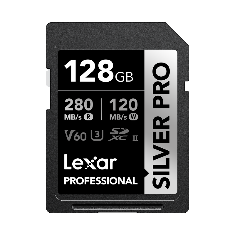 Lexar 128GB SD Memory Card, C10 U3 V60 4K Camera Memory Card, Read 280MB/s Write 120MB/s, Capture Light And Shadow (1667x Upgraded Version)
