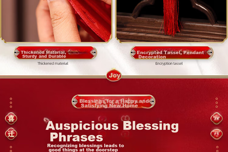 Ounizi Housewarming Red Envelopes, Moving Celebration Ceremony Decorations, Essential Housewarming Set of 10 Pieces 15