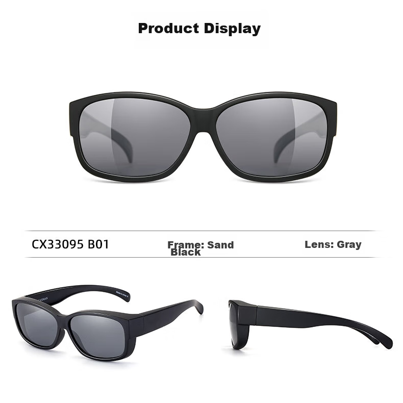 CAXMAN Sunglasses Clip-On Polarized Lenses for Men And Women, Nearsighted Driving Glasses 21