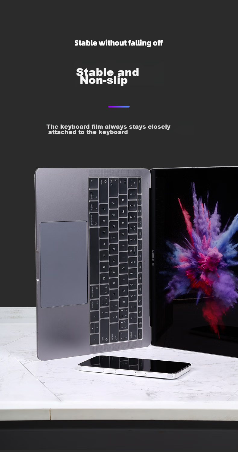 BIAZE MacBook Pro 13/15-Inch Laptop Keyboard Cover, TPU Invisible Protective Film, Waterproof And Dustproof, A1706/A1989/A2159, b81-Transparent 9