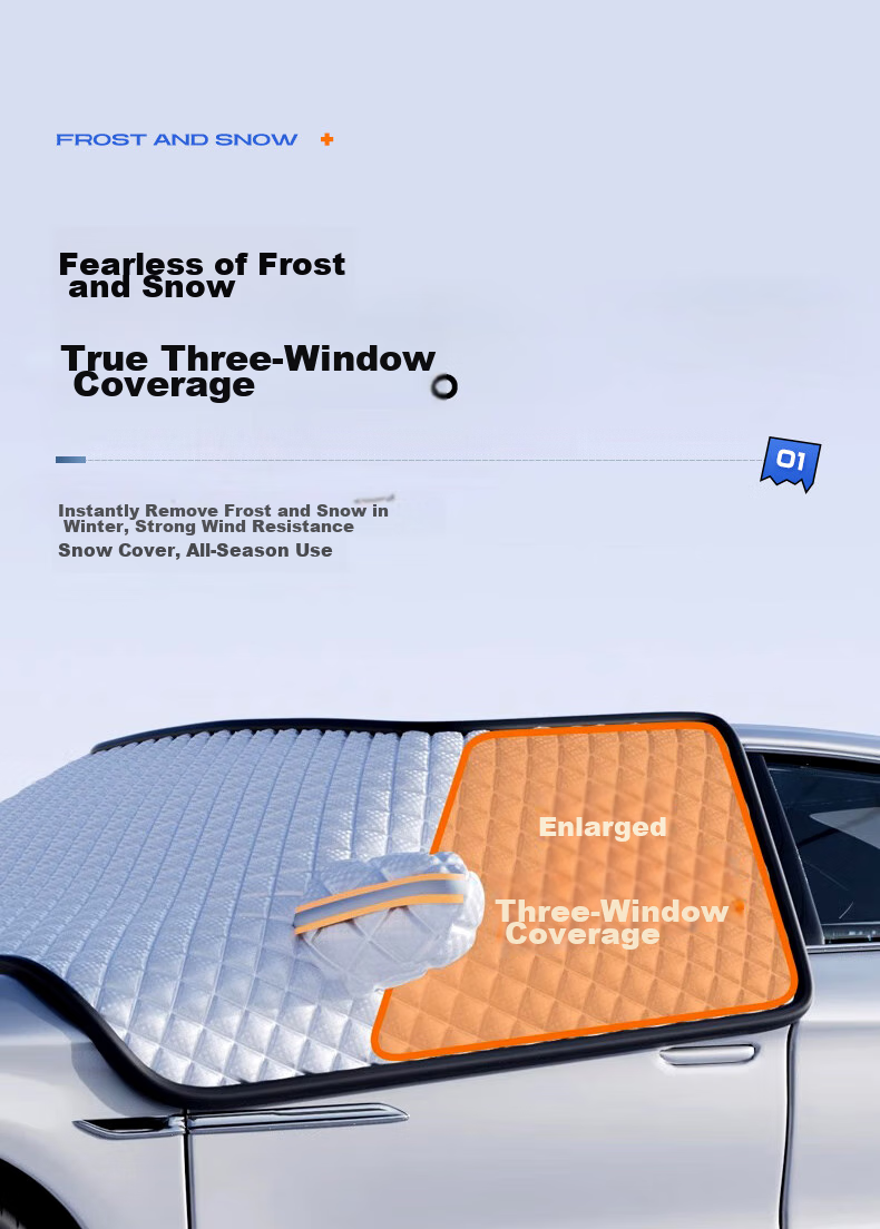 Mengduofu Car Windshield Cover, Snow Cover, Front Windshield Cover, Windshield Protector, Winter Frost And Freeze Protection Cover 8