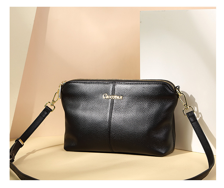 CROCODILE Goddess Festival Versatile Women's Handbag, Top-Layer Cowhide Crossbody Bag, Simple Ladies' Shoulder Bag, Birthday Gift T650 2