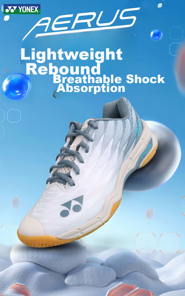 YONEX Lightweight Badminton Shoes SHBAX2EX White Blue Size 41 1