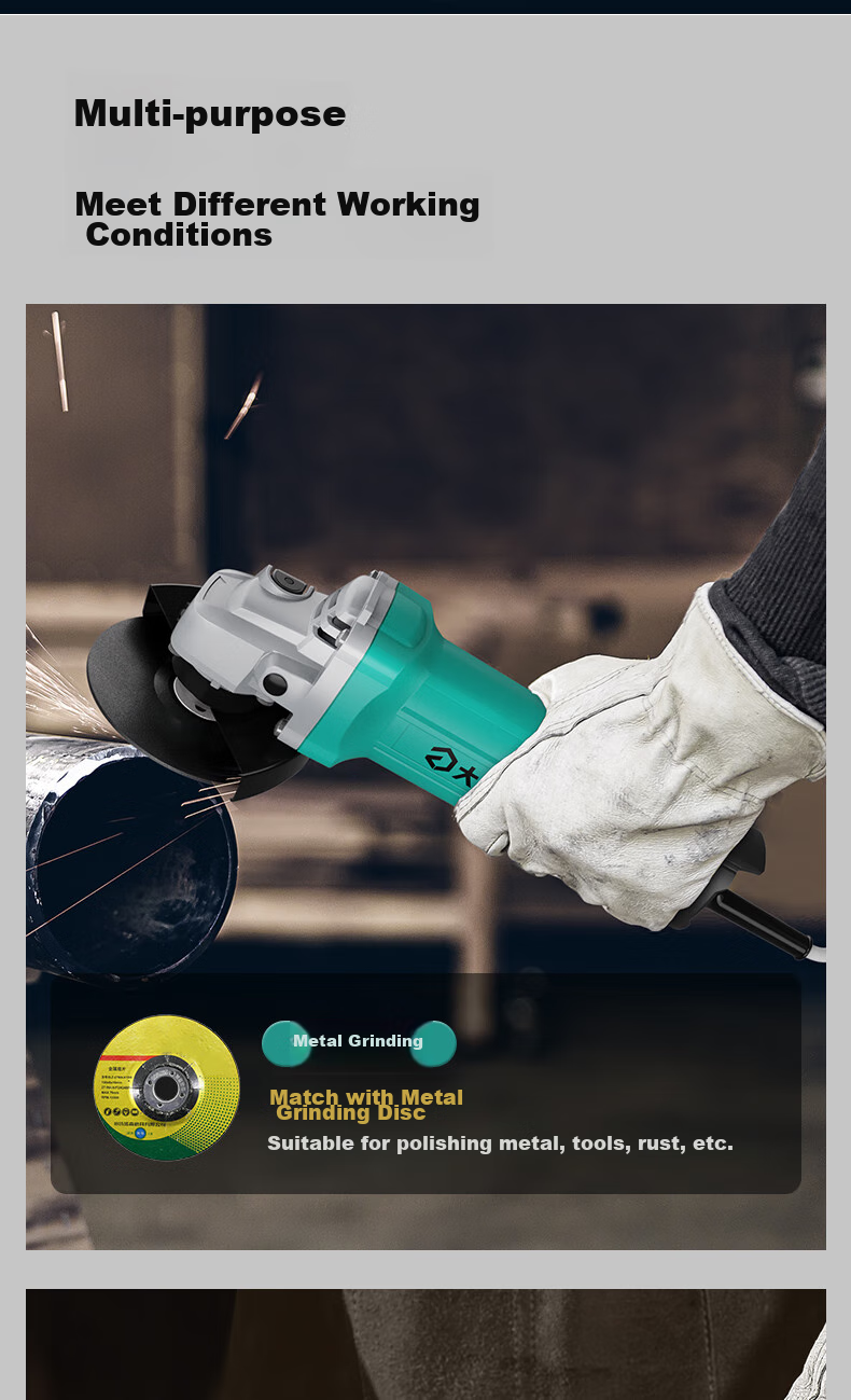 Dayi Angle Grinder, Multi-Functional Machine for Wood, Metal, And Tile Cutting, 1050W Polishing Machine PAG01-125 2