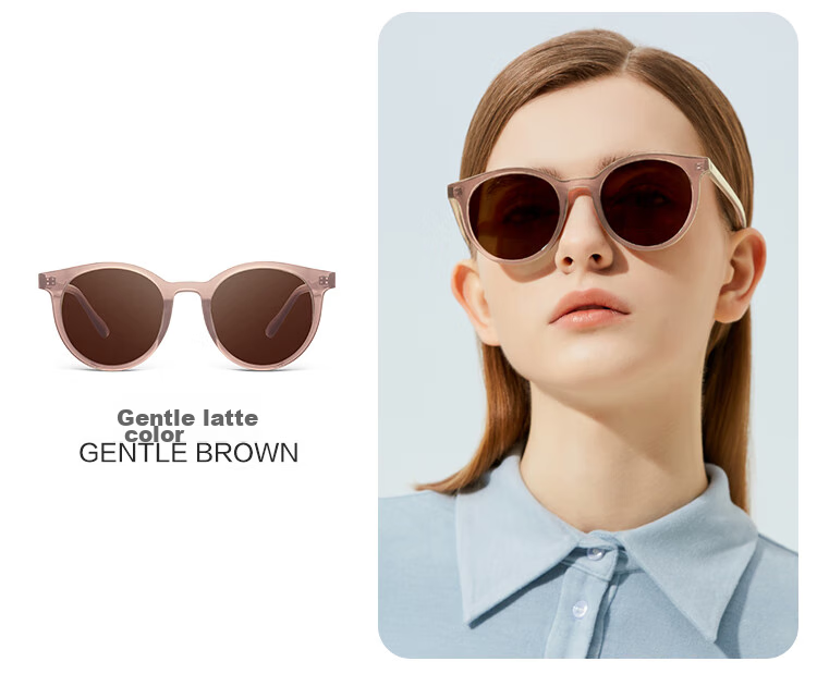LOHO 2026 New Polarized Sunglasses for Women, Round Frame Driving Sunglasses, UV Protection Eyewear, Trendy Face-Slimming Hiking Glasses 12