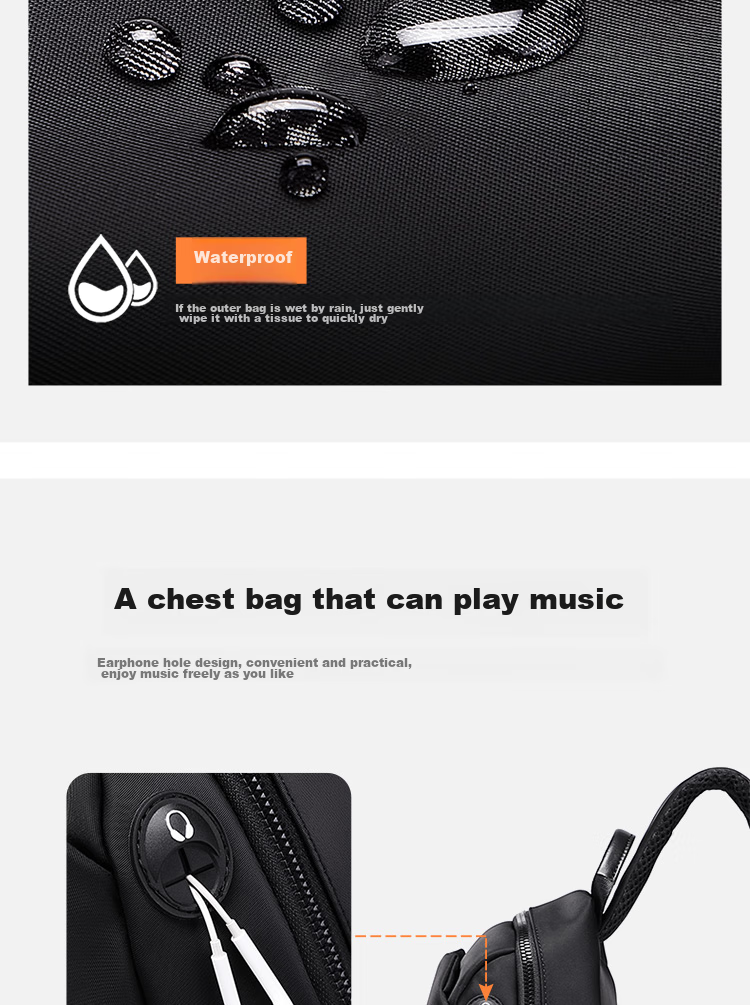GOLF Chest Bag for Men, Trendy Crossbody Bag, Casual Shoulder Bag for IPad And Phone, Cycling Sports Travel Small Backpack 6