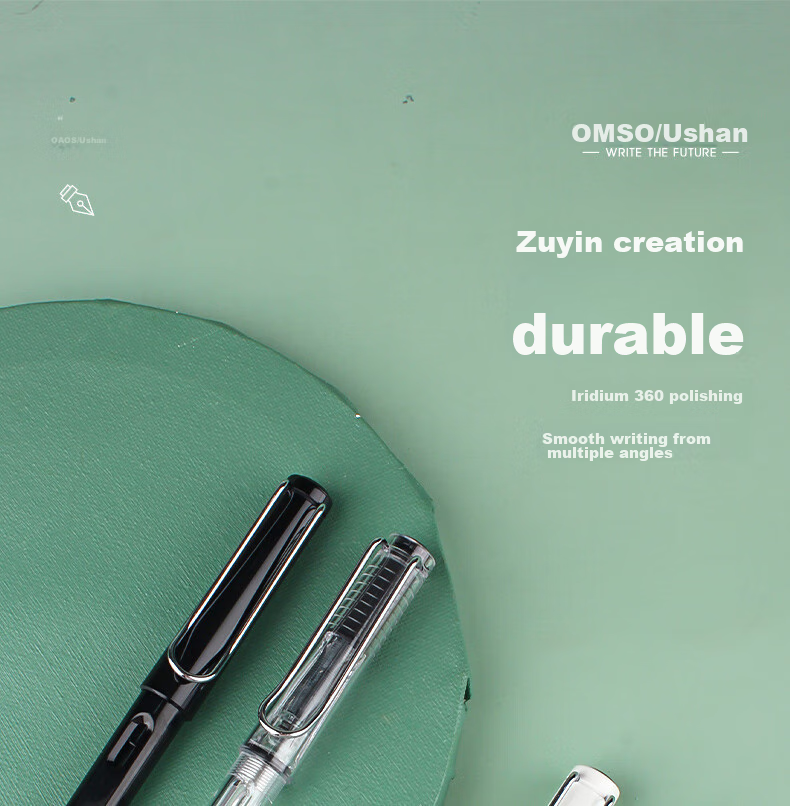 OASO [Back to School Essential] OASO Return Capsule Ink Blue Ink Iridium Nib EF Fountain Pen Automatic Ink-Absorbing Posture-Correcting Student Fountain Pe 3