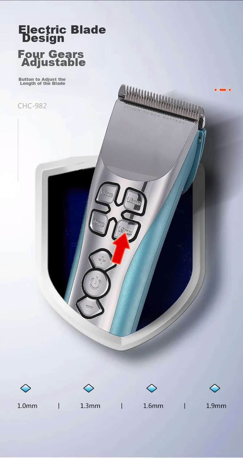 Codos 982 Sky Blue Brushless Electric Hair Clipper, Rechargeable Electric Shaver, Professional Hair Salon Tool, Graduation Gift 3
