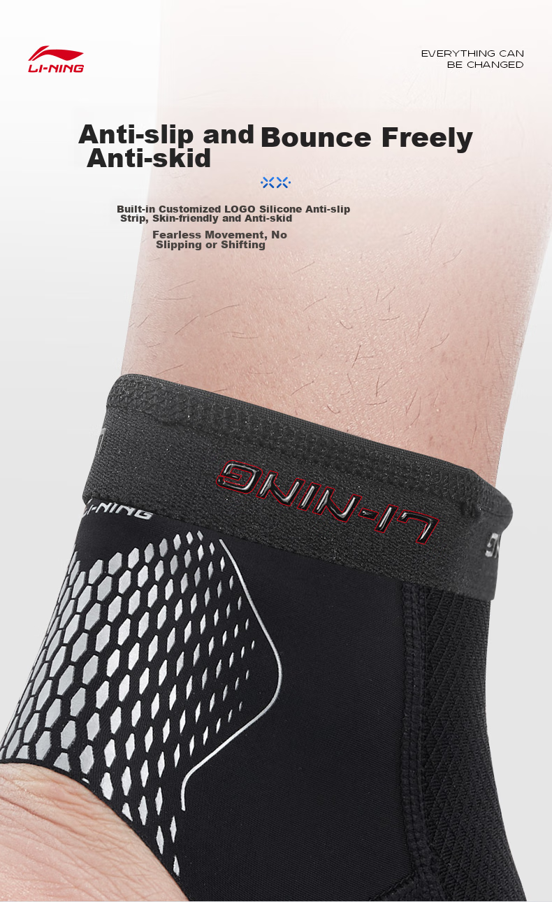 Li-Ning Ankle Brace, Anti-Sprain Foot Protector, Post-Injury Support for Wrist Sprains, Lightweight Basketball Sports Ligament Injury Protectio 10