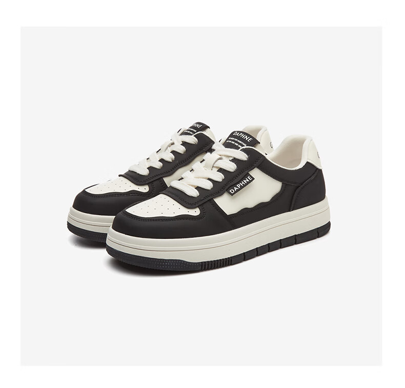 DAPHNE Low-Top Sneakers for Women, Thick-Soled Casual Sports Shoes with Soft Soles, Lightweight Versatile Women's Shoes 4623101076 Black 34 21