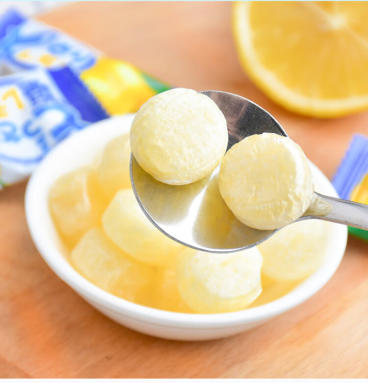 马来西亚进口可康cocon咸柠檬味水果糖果汁硬糖零食品招待糖喜糖批发