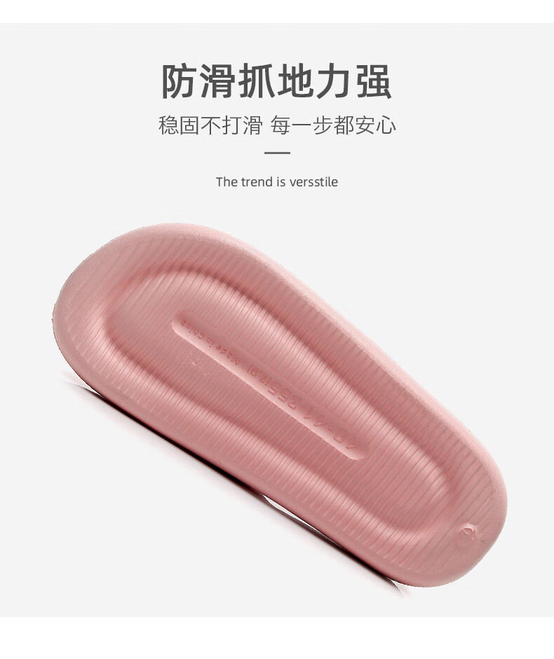 GUOLUOFEI Squishy EVA Slippers for Men And Women, Summer Bathroom Shower Large Size Non-Slip Men's Sandals, Purple, Size 36-37 2