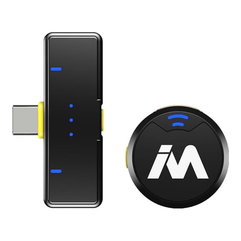 Mailada Wireless Lavalier Microphone for Mobile Live Streaming, Vlog, Outdoor Interviews, Mini Button Microphone, Xiaomibing Microphone X3 One-To Type-C Versio