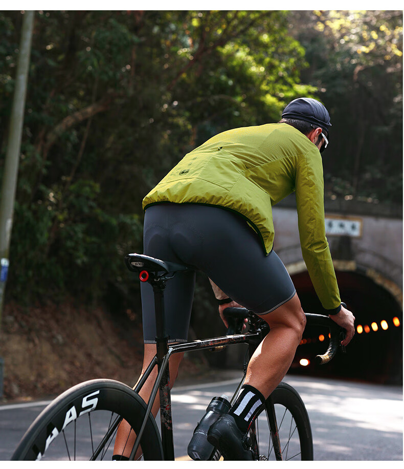 Lameda Cycling Windbreaker, Men's And Women's Windproof Riding Jacket, Road Bike Outerwear, Breathable Coat, Kongling, Black, Size M 13