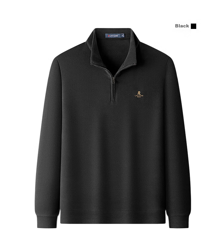 MONTAGUT Autumn Soft Comfortable Men's Casual Long-Sleeve Double-Sided Thin Fleece Sweatshirt, JG Black, 3XL 13