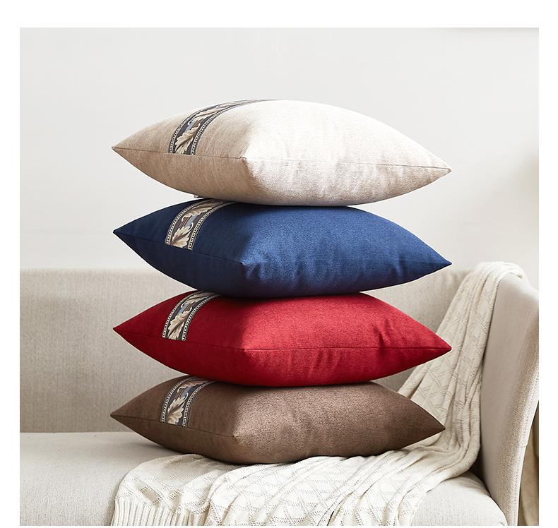 Hengyuanxiang Plain Lace Pillowcase for Office, Car, Home Use, Nap Pillow Cover, 45x45cm 1