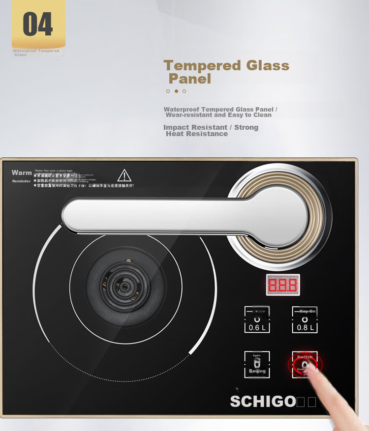 CHIGO Pure Titanium Electric Kettle Fully Automatic Water Supply Electric Kettle Tea Table Integrated High-Temperature Sterilization Electric Tea Stove Embedded Tea Table Special Electric Tea Tray JBL 7