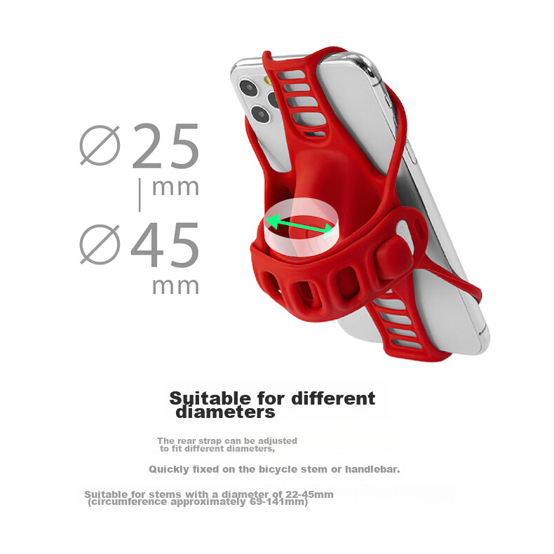 Bone Bicycle Phone Mount, Mountain And Road Bike Cycling Navigation Bracket, Shock-Absorbing, Ultra-Lightweight Handlebar Mount, Quick-Release And Fixed Installatio 11