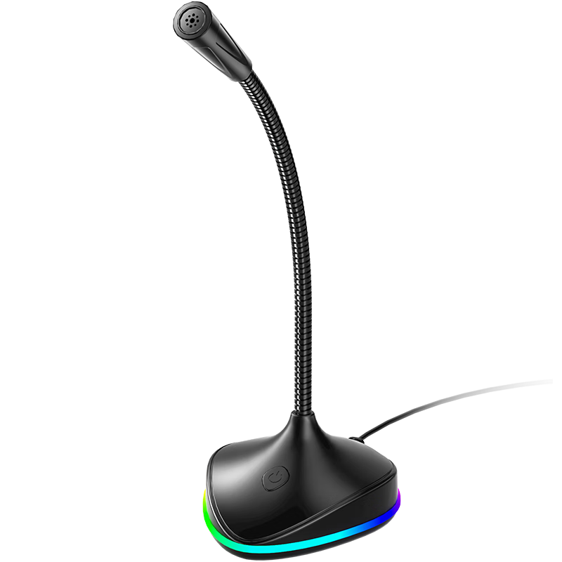 Aigo K8 USB Computer Microphone, Desktop And Laptop Video Conference Mic, Gaming Peripheral for E-Sports, Voice Chat, Live Streaming, Online Classes, Wired Condenser USB Mic