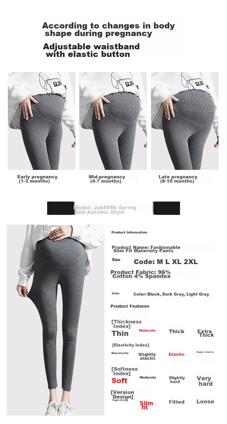JOYNCLEON Maternity Pants, Spring And Autumn Style, Leggings for Outdoor Wear, Sports Yoga Casual Trousers, Black XXL, Jyk169925 9