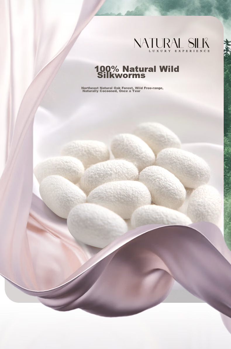 FUANNA 100% Silk Comforter, Single Student Dormitory All-Season Duvet Two-In Mother-Child Quilt, 5.6 Jin (2.8 Kg), 152*210cm 5