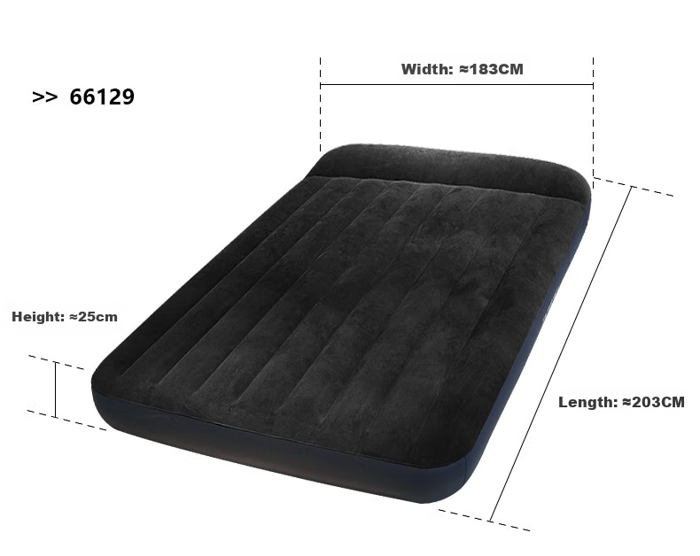 INTEX Built-In Electric Pump USB Port Three-Person Automatic Inflatable Mattress Nap Tent Pad Moisture-Proof Mat Folding Bed 66129N 17