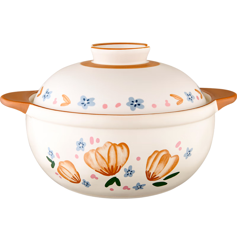 ASD Clay Pot for Soup Making And Stewing, 4.5L Capacity, Suitable for Cooking Rice in Clay Pot, Ceramic Pot for Home Use, Gas Stove Compatible, Traditional Chinese Medicine Pot