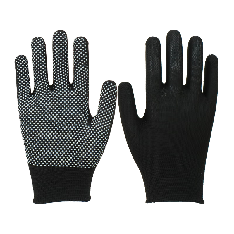 Geermu Dotted Work Gloves, 12 Pairs/pack, PVC Dotted Non-Slip, Breathable Thin Driving Gloves, GM618