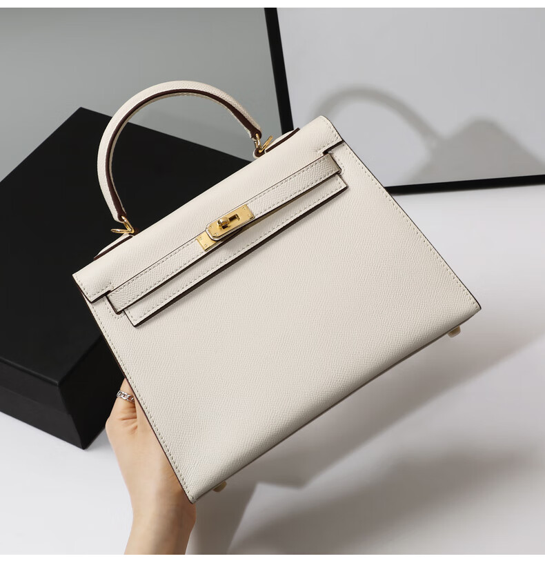 Viney Leather Kelly Bag Luxury Women's Crossbody Shoulder Bag Birthday Gift for Girlfriend Wife 24