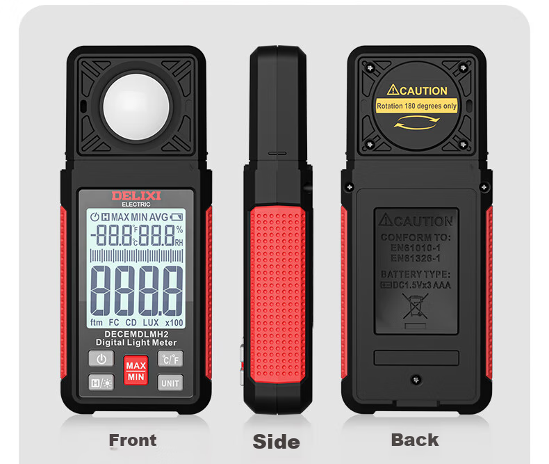 DELIXI ELECTRIC Illuminance Meter, Light Intensity Meter, High-Precision Digital Brightness Meter, Light Meter, Illuminance Meter 22