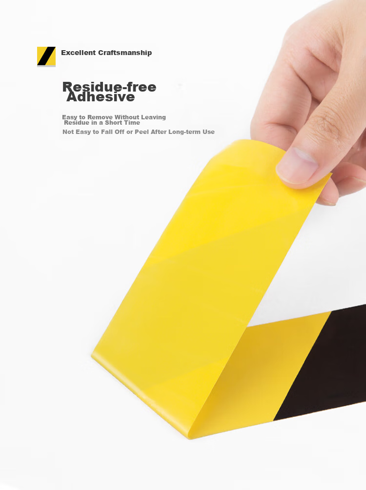 GuangBo 3-Roll Pack Black And Yellow Diagonal Warning Tape, 48mm*30m Single Roll, Waterproof Reflective Tape, Zebra Tape, Fire Isolation Tape, Caution Marking Line, Factory Warehouse Office S45251 6