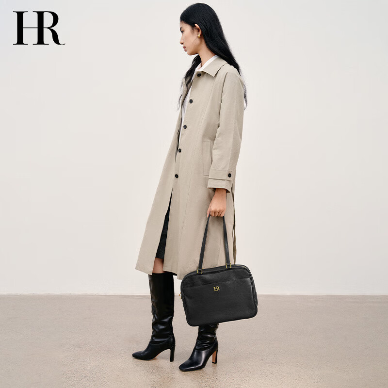 HR Handbag, Women's Bag, Vegetable Tanned Leather, Ladies' Underarm Bag, Light Luxury High-End Shoulder Commuter Bag, Women's Birthday Gift