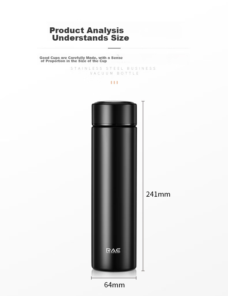 Ranye Custom Insulated Mug for Students, 316L Stainless Steel Tea Cup, 500ml, R3686, White, for National Day And Wedding 25