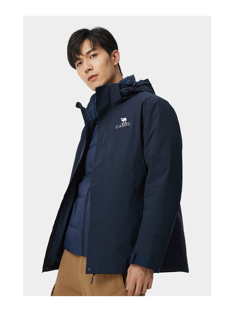 CAMEL Cold-Resistant Windbreaker, Goose Down Inner Liner, Couple's Three-In down Jacket, Mountaineering [Snow Region] A13CAF0064 9