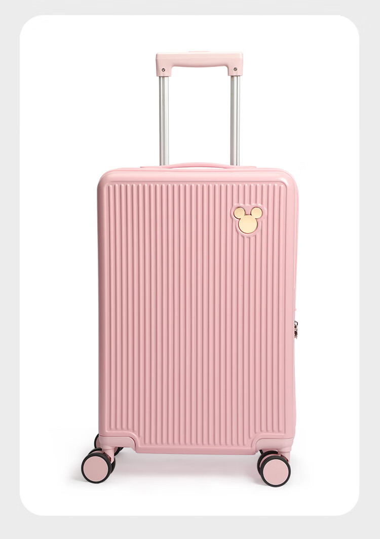 Mesuca Disney Collaboration Luggage, Travel Suitcase for Men And Women, Password Lock, Carry-On Case, White, 20 Inches 16