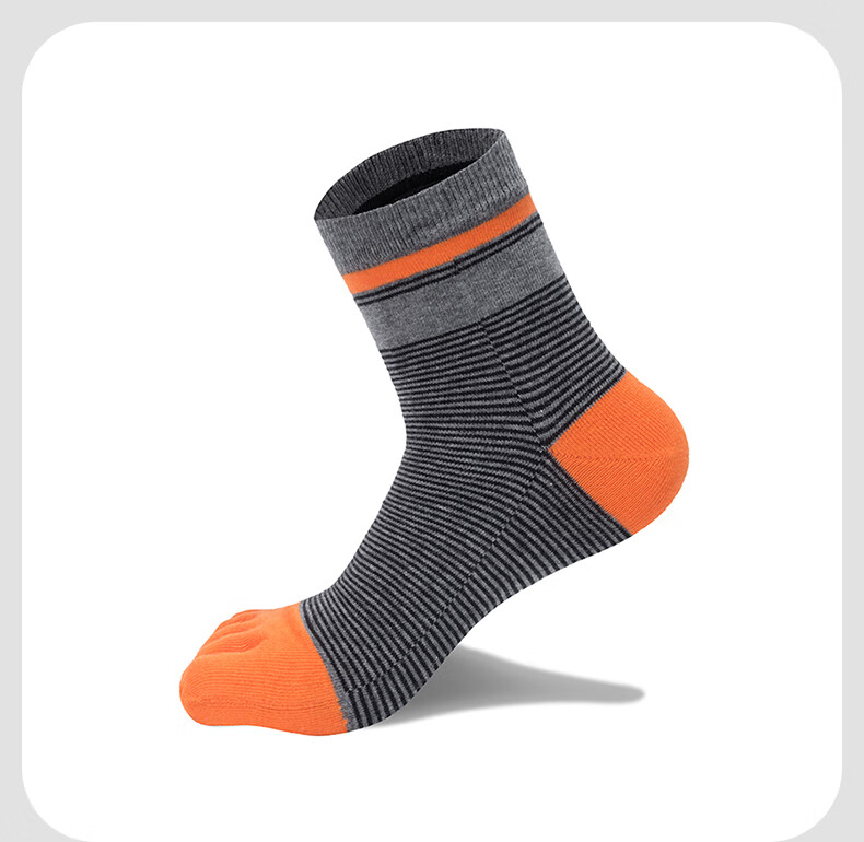 TFO Competition-Grade Five-Toe Outdoor Socks, Non-Slip Wear-Resistant Hiking And Mountaineering Socks Sports Socks 2202418 Men's Bright Blue 15