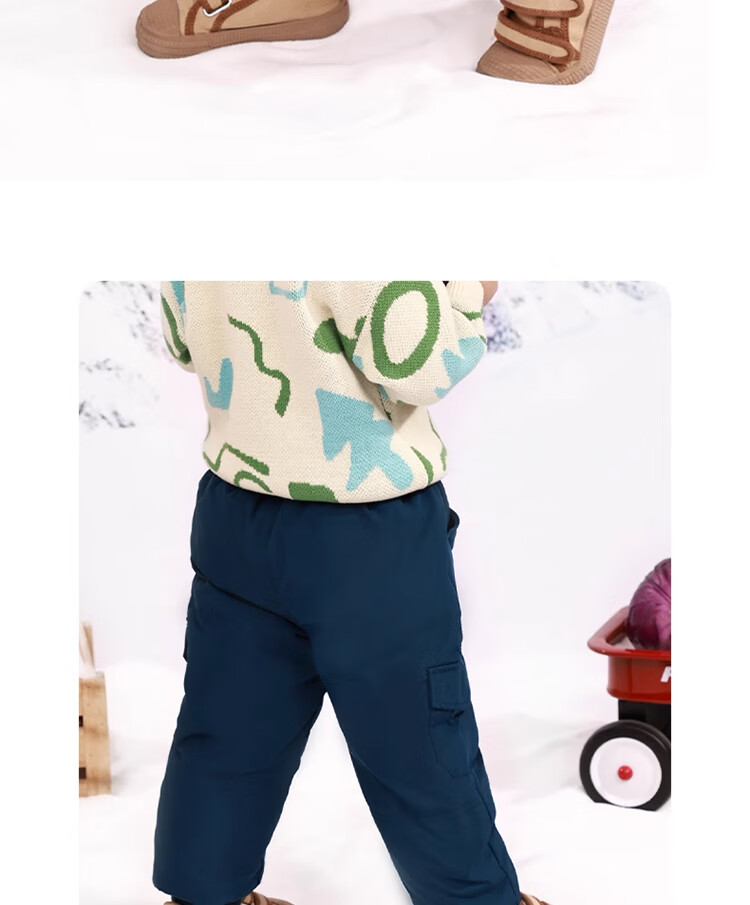 Ciciibear Boys' down Pants, Winter Outerwear, Baby Winter Clothing, Girls' Long Pants, Boys' Cotton Trousers, Baby Warm Pants 14